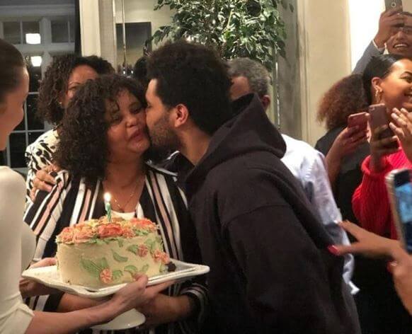 Samra Tesfaye with her son, The Weeknd